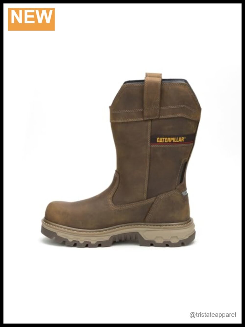 Men's Waterproof Leather Composite Toe Work Boots Slip Resistant